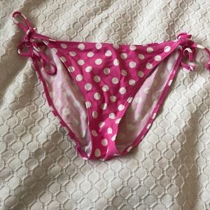 Pink Polka Dot Bikini Bottoms